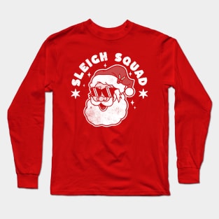 Sleigh Squad Funny Santa Claus Christmas Santa's Sleigh Long Sleeve T-Shirt